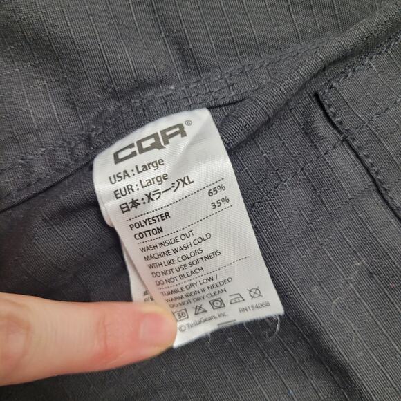 CQR NWT ripstop black tactical jacket utility coat - Picture 9 of 11